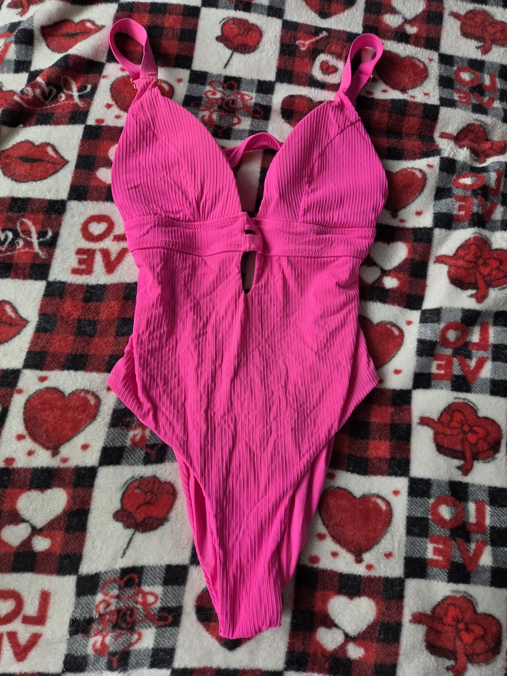 One-Piece Swimsuit - Bright Pink